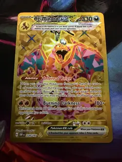 Pokemon TCG Charizard ex Obsidian Flames 228/197 Gold Hyper Rare - Image 1