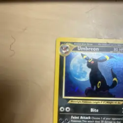 Pokemon TCG Umbreon 13/75 Holo Foil Rare pokemon neo discovery 2001 LP - Image 5