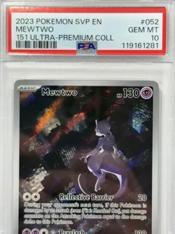 Pokemon TCG - Mewtwo 052 Black Star Promo 151 Ultra Premium Collection | PSA 10 - Image 3