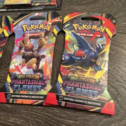 LOT OF 5 Pokemon Phantasmal Flames Blister + Sleeved booster Packs NEW In Hand - Image 4