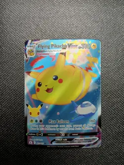 Pokemon TCG Flying Pikachu VMAX 007/025 Celebrations Full Art Ultra Rare NM - Image 1