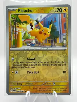Pikachu (Reverse Holo) - Pokemon - SV: Paldean Fates - Common - 018/091 NM - Image 1