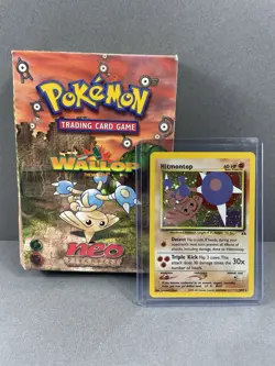 WOTC Pokemon Neo Discovery Wallop Theme Deck Box & Holo Rare Only - Image 1