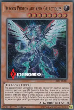 ♦Yu-Gi-Oh!♦ Dragon Photon aux Yeux Galactiques : LED3-FR039 -VF/Super Rare - Image 1