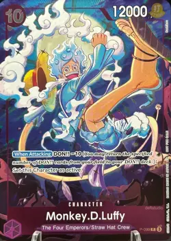 • Monkey.D.Luffy • P-099 Alt Art Foil Gear 5 Event Pack Promo One Piece TCG NM - Image 1