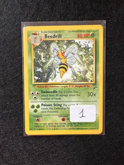 BEEDRILL 21/130 SET BASE 2 CARTA POKEMON ENG - Image 1