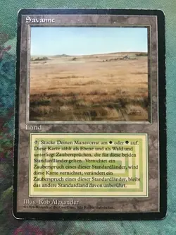 MTG Savannah German FBB HP Dual Land Reserved List 1994 Revised - Image 1