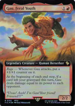 Gau, Feral Youth (Extended Art) Commander: Final Fantasy Foil - Image 1