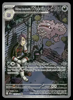 Pokemon Cards Team Rocket's Weezing 199/182 Destined Rivals NM *2 - Image 1