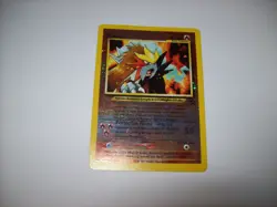 Pokemon Entei Black Star Promo Holo # 34 Wizards 2001 Vintage Damaged Free Ship - Image 1