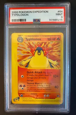 2022 Pokemon Expedition Typhlosion #64/165 PSA 9 MINT - Image 1