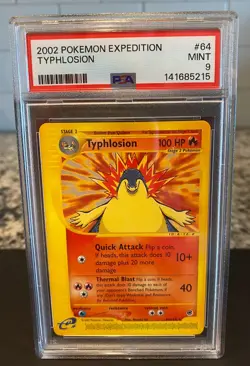 2022 Pokemon Expedition Typhlosion #64/165 PSA 9 MINT - Image 3