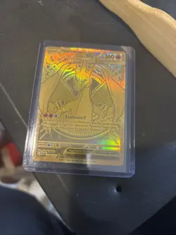 Pokemon Mega Charizard Y EX Gold Foil Full Art 294/217 - Image 3