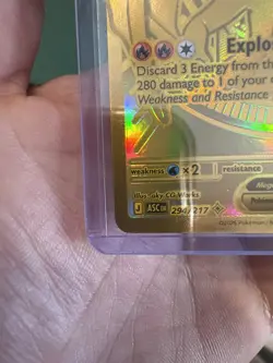 Pokemon Mega Charizard Y EX Gold Foil Full Art 294/217 - Image 4