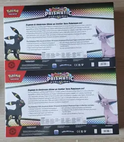 Pokemon TCG Scarlet & Violet 2x Prismatic Evolutions Premium Figure Collection - Image 2