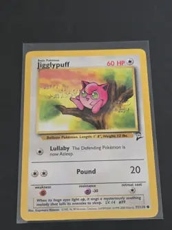 Pokemon TCG Jigglypuff Base Set 2 77/130 Regular Unlimited Common EXC - Image 1