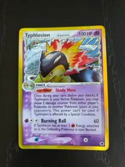 Typhlosion Delta Species 12/101 P EX Dragon Frontiers Pokemon card TCG - Image 1