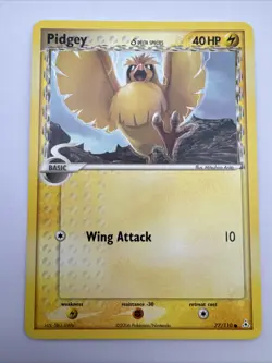 Pokemon TCG Pidgey EX Holon Phantoms 77/110 Regular Common Non Holo - NM/LP - Image 1