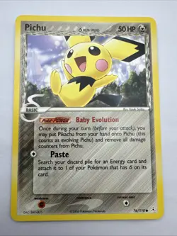 Pokemon Pichu 76/110 Common EX Holon Phantoms Delta Species NM - Image 1