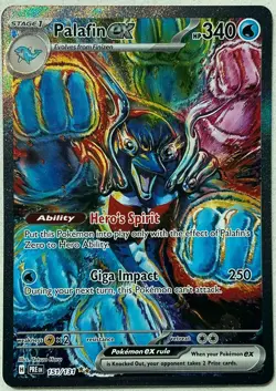 Pokemon Prismatic Evolutions - 151/131 Palafin ex Special Illustration Rare- SIR - Image 2