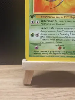 Pokemon 1999 WOTC 1st Edition Fossil Zubat 57/62 - Light Play - Image 5