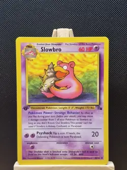 Pokemon 1999 WOTC 1st Edition Fossil Slowbro 43/62 - Near Mint - Image 1