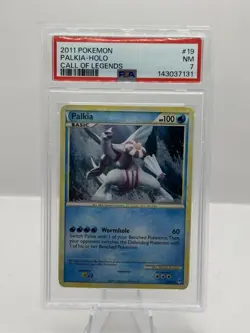 2011 Pokemon #19 Palkia Holo Call of Legends PSA 7 - Image 1