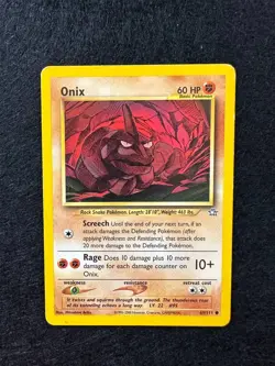 ONIX 69/111 NEO GENESIS CARTA POKEMON ENG - Image 1