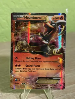 Pokemon Houndoom EX 21/162 XY Breakthrough LP - Image 1