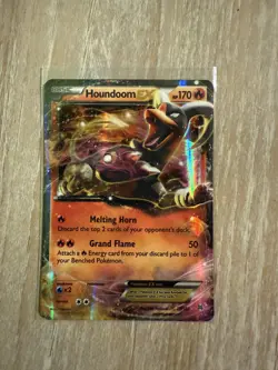 Pokemon Houndoom EX 21/162 XY Breakthrough LP - Image 3