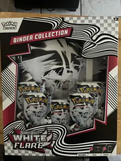 Pokemon Scarlet & Violet White Flare Binder Collection Sealed Box - Image 1