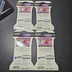 Pokemon TCG Sword & Shield Fusion Strike Sleeved Blister Booster Pack Lot Of 4 820650809170 - Image 2