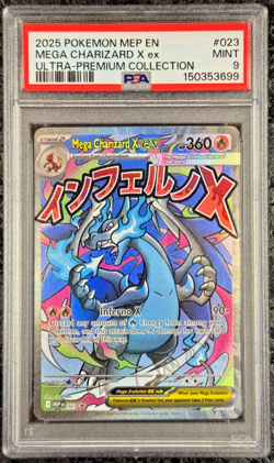 2025 POKEMON MEP EN MEGA CHARIZARD X ex ULTRA-PREMIUM COLLECTION #023 💎 PSA 9 - Image 1