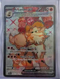 Arcanine ex 224/198 SV01: Scarlet & Violet Base Set NM Pokemon - Image 1