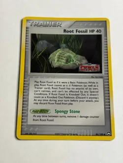 Pokemon TCG Root Fossil 86/108 EX Power Keepers Trainer Regular 40 HP Common - Image 1