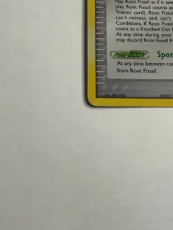 Pokemon TCG Root Fossil 86/108 EX Power Keepers Trainer Regular 40 HP Common - Image 2