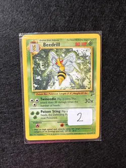 BEEDRILL 21/130 SET BASE 2 CARTA POKEMON ENG - Image 1