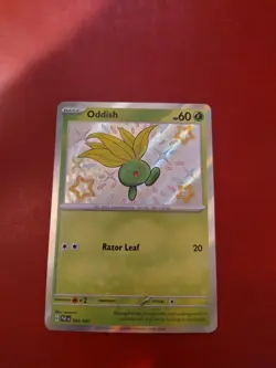 Oddish 092/091 Pokemon Paldean Fates Shiny Rare Pack Fresh TCG - Image 1
