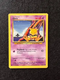 ABRA 43/102 SET BASE CARTA POKEMON ENG - Image 1