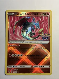 Pokemon TCG: Radiant Charizard - 011/078 - SWSH Pokemon GO Set - Near Mint/Mint - Image 1