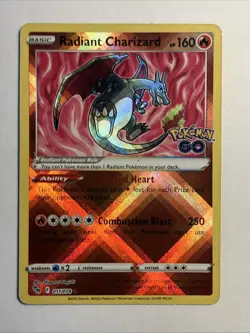 Pokemon TCG: Radiant Charizard - 011/078 - SWSH Pokemon GO Set - Near Mint/Mint - Image 2