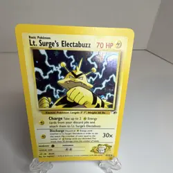 Near Mint Pokemon Lt. Surge's Electabuzz Gym Heroes 006/132 Holo Rare Unlimited - Image 1