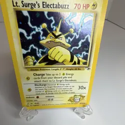 Near Mint Pokemon Lt. Surge's Electabuzz Gym Heroes 006/132 Holo Rare Unlimited - Image 2