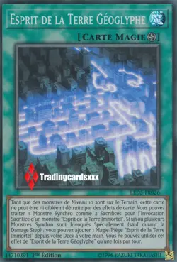 ♦Yu-Gi-Oh!♦ Esprit de la Terre Geoglyphe (Immortel) : LED5-FR026 -VF/Super Rare- - Image 1