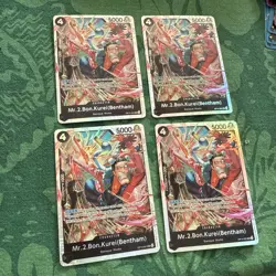 One Piece TCG Bon Clay Mr 2 OP14-091 SR Playset THE AZURE SEA'S SEVEN ENGLISH - Image 1