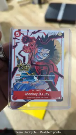 Op13 Pre Release Monkey D Luffy 3rd Anniversary Winner One Piece G2U - Image 4