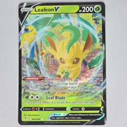 Leafeon V 007/203 Evolving Skies Holo Ultra Rare Pokemon Card TCG English NM - Image 1