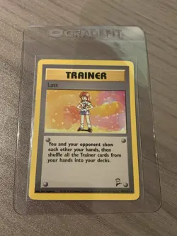 Lass 104/130 Trainer Pokemon Card WOTC Vintage Base Set 2 - Image 1