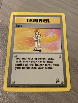 Lass 104/130 Trainer Pokemon Card WOTC Vintage Base Set 2 - Image 2