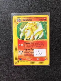 NINETALES HOLO 21/165 EXPEDITION CARTA POKEMON ENG - Image 1